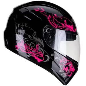 Capacete FLY F9 Lyrical – Preto/Rosa