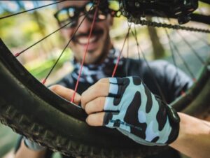 Luva Ciclismo HUPI Eco Dedo Curto – Camo