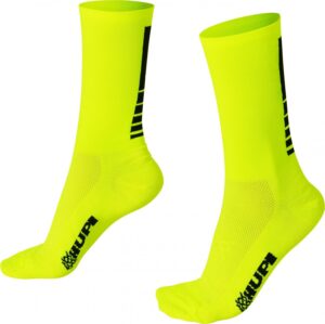 Meia HUPI Lisa Amarelo Neon – LT para pés menores 34-38