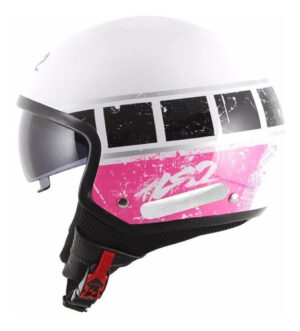 Capacete LS2 OF561 Rook – Branco/Rosa