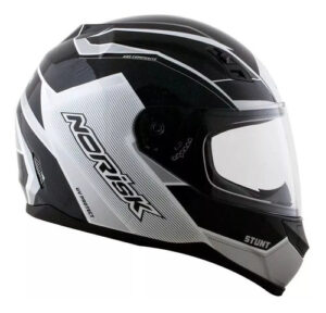 Capacete NoRisk Stunt Storm – Preto/Branco