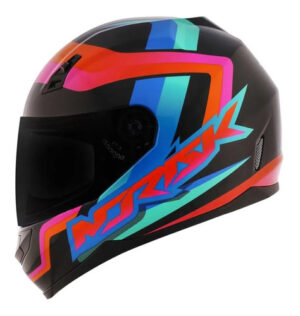 Capacete NoRisk Stunt Void – Preto/Laranja/Azul