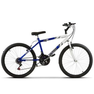 Bicicleta Ultra Bikes Masculina Aro 24 C/ 18 Marchas – Bicolor/Cores