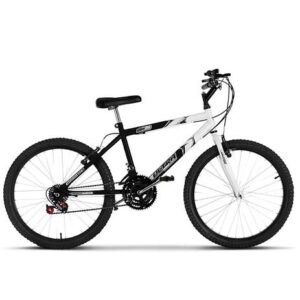 Bicicleta Ultra Bikes Masculina Aro 24 C/ 18 Marchas – Bicolor/Cores